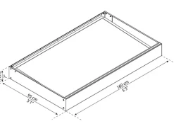 Palram - Canopia Vordach Sophia 17 cm x 160 cm x 95 Anthrazit