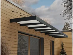 Palram - Canopia Vordach Sophia XL 750 cm x 140 cm Grau