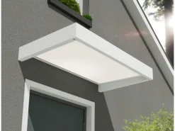 Palram - Canopia Vordach Sophia 17 cm x 160 cm x 95 cm Weiß Opal