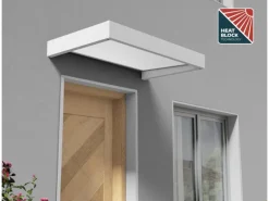 Palram - Canopia Vordach Sophia 17 cm x 160 cm x 95 cm Weiß Opal