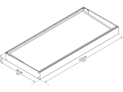 Palram - Canopia Vordach Sophia 17 cm x 215 cm x 95 Anthrazit