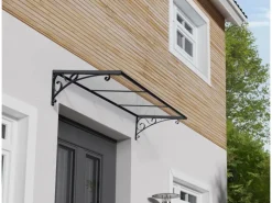 Palram - Canopia Vordach Venus 88 cm x 136 cm Grau