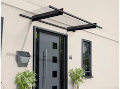 Palram Vordach Nancy Anthrazit Acrylglas klar 205 cm x 94 cm