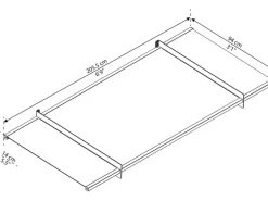 Palram Vordach Nancy Anthrazit Acrylglas klar 205 cm x 94 cm