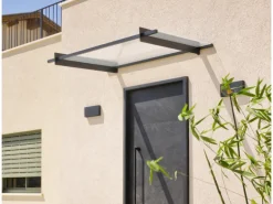 Palram Vordach Nancy Anthrazit Acrylglas klar 151 cm x 94 cm