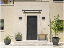 Palram Vordach Nancy Anthrazit Acrylglas klar 151 cm x 94 cm