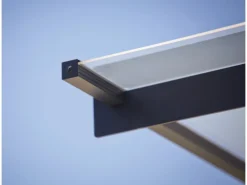 Palram Vordach Nancy Anthrazit Acrylglas klar 151 cm x 94 cm