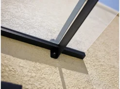 Palram Vordach Nancy Anthrazit Acrylglas klar 151 cm x 94 cm