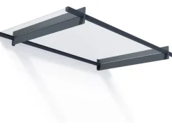 Palram Vordach Nancy Anthrazit Acrylglas klar 151 cm x 94 cm