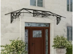 Palram-Canopia Vordach Lily XL 3.19 x 0.9 Schwarz Klar