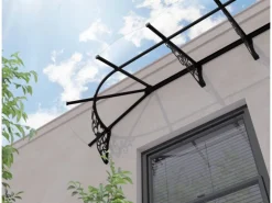 Palram-Canopia Vordach Lily XL 3.19 x 0.9 Schwarz Klar