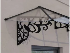 Palram-Canopia Vordach Lily XL 3.19 x 0.9 Schwarz Klar