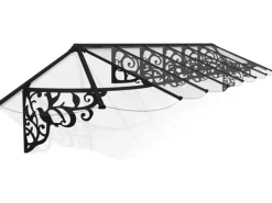 Palram-Canopia Vordach Lily XL 4.77 x 0.9 Schwarz Klar
