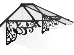 Palram-Canopia Vordach Lily XL 2.16 x 0.9 Schwarz Klar