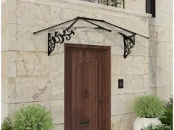 Palram-Canopia Vordach Lily XL 2.16 x 0.9 Schwarz Klar