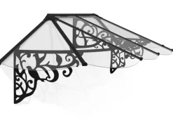 Palram-Canopia Vordach Lily XL 2.67 x 0.9 Schwarz Klar
