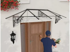 Palram-Canopia Vordach Lily XL 2.67 x 0.9 Schwarz Klar