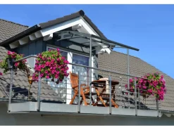 Palram-Canopia Vordach Vega 2 x 2 Grau Klar