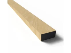 Paneel-Abschlussleiste Esche MDF Schwarz 6,5 cm x 300 cm