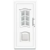 Panto Kunststoff-Haustür Landhausstil K003 Weiß 100 cm x 200 cm Anschlag Rechts