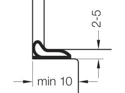Primo selbstklebende Universaldichtung Densa 25 Grau 2-5 mm Meterware