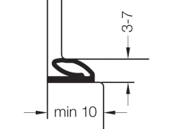 Primo selbstklebende Universaldichtung Densa 37 Weiß 3-7 mm Meterware