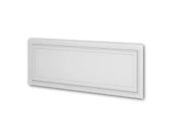 PROFHOME 159819 3D Wandpaneel Wandvertäfelung Akustikpaneel 0,75 m2 150 cm x 2 cm x 50 cm Weiß