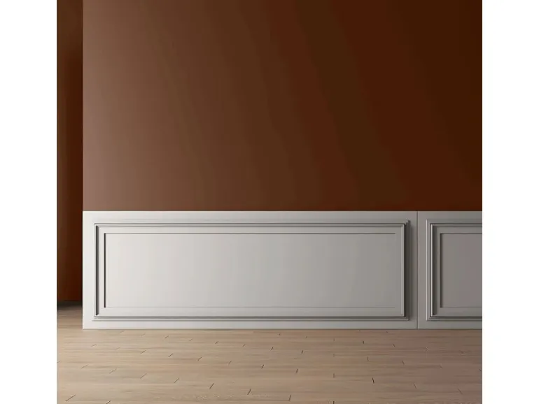 PROFHOME 159819 3D Wandpaneel Wandvertäfelung Akustikpaneel 0,75 m2 150 cm x 2 cm x 50 cm Weiß