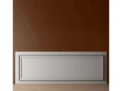 PROFHOME 159819 3D Wandpaneel Wandvertäfelung Akustikpaneel 0,75 m2 150 cm x 2 cm x 50 cm Weiß