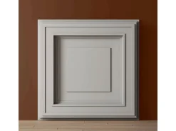 PROFHOME 159820 3D Wandpaneel Wandvertäfelung Deckenplatte 0,25 m2 50 cm x 4,2 cm x 50 cm Weiß