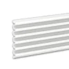 PROFHOME 659804 3D Wandpaneel Wandvertäfelung Akustikpaneel Stuckleiste 2 m 200 cm x 3 cm x 24 cm Weiß