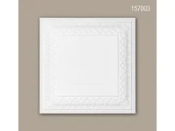 PROFHOME 157003 Deckenplatte Deckenelement Wandpaneel Stuckdekor, 60,0 cm x 60,0 cm x 7,0 cm Weiß