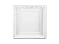 PROFHOME 157001 Deckenplatte Deckenelement Wandpaneel Stuckdekor, 60,0 cm x 60,0 cm x 6,9 cm Weiß