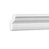 PROFHOME 150171 Eckleiste aus Polyurethan Deckenleiste Stuckleiste 2 m 200 cm x 3 cm x 4,5 cm Weiß