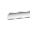 PROFHOME 650172 Eckleiste Stuckleiste Deckenleiste Zierleiste Stoßfest 2 m 200 cm x 4,8 cm x 4,7 cm Weiß