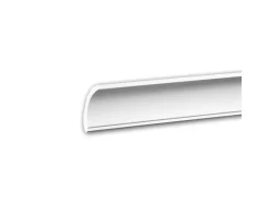 PROFHOME 650172 Eckleiste Stuckleiste Deckenleiste Zierleiste Stoßfest 2 m 200 cm x 4,8 cm x 4,7 cm Weiß