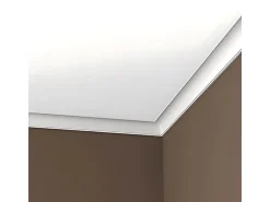 PROFHOME 650172 Eckleiste Stuckleiste Deckenleiste Zierleiste Stoßfest 2 m 200 cm x 4,8 cm x 4,7 cm Weiß