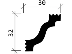 PROFHOME 650130 Eckleisten 1 Karton Set mit 10 Zierleisten 20 m Weiß