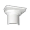 PROFHOME 115002 Halbsäulen Kapitell Säule Zierelement Stuckdekor 35,4 cm x 27,0 cm x 17,7 cm Weiß