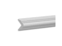 PROFHOME 650240 Kantenschutz-Profil Zierleiste Stuckleiste 2 m 200 cm x 3,1 cm x 3,1 cm Weiß