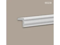 PROFHOME 650239 Kantenschutz-Profil Zierleiste Stuckleiste 2 m 200 cm x 2,8 cm x 2,8 cm Weiß