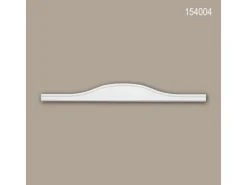 PROFHOME 154004 Pediment Türumrandung Stuckdekor aus Polyurethan 208 cm x 23,5 cm x 2,6 cm Weiß