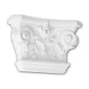 PROFHOME 121001 Pilaster Kapitell Zierelement Flachsäule Wandsäule, 23,2 cm x 15 cm x 6,9 cm Weiß