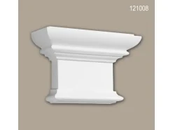 PROFHOME 121008 Pilaster Kapitell Zierelement Flachsäule Wandsäule, 15,1 cm x 9,8 cm x 4,6 cm Weiß