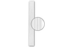 PROFHOME 122200 Pilaster Schaft Zierelement Flachsäule Wandsäule, 26,6 cm x 230 cm x 3,0 cm Weiß