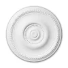 PROFHOME 156002 RoSette aus Polyurethan Stuck DeckenroSette Zierelement 52 cm 52 cm x 3,5 cm Weiß
