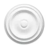 PROFHOME 156013 RoSette aus Polyurethan DeckenroSette Zierelement 26,0 cm 26,0 cm x 3,2 cm Weiß