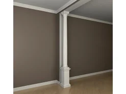 PROFHOME 111010 Vollsäulen Kapitell Säule Zierelement Stuckdekor, 22,5 cm x 17,6 cm x 23,2 cm Weiß