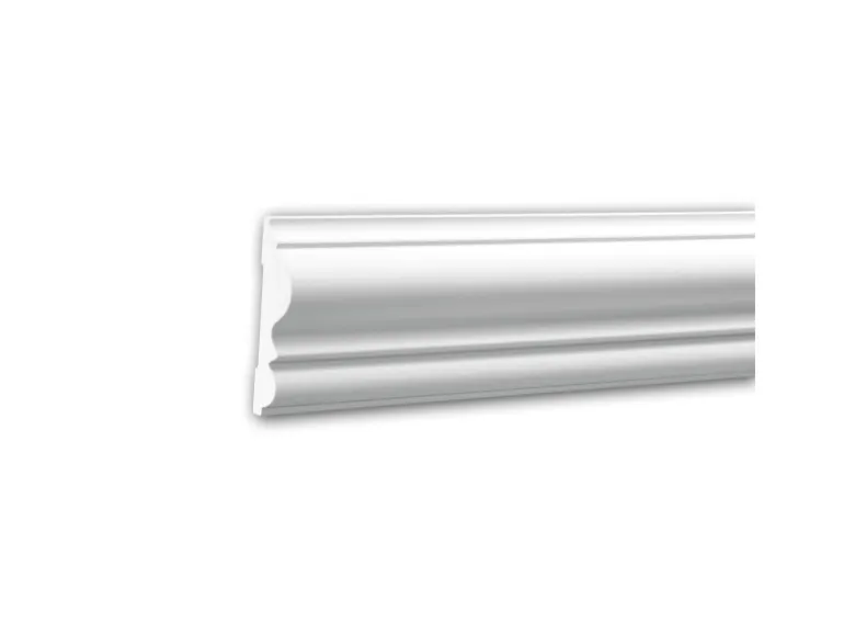 PROFHOME 151303 Wand- und Friesleiste Stuckleiste Zierleiste Wandleiste 2 m 200 cm x 1,9 cm x 8,2 cm Weiß