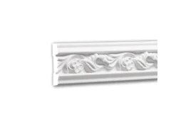 PROFHOME 151339 Wand- und Friesleiste Stuckleiste Zierleiste Wandleiste 2 m 200 cm x 1,3 cm x 5,6 cm Weiß